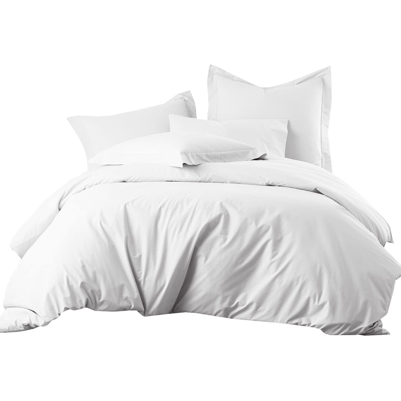 Royal Hotel Cotton-Blend Duvet Covers Wrinkle-Free Soft Cool And Breathable - 650 Thread-Count 3Pc Duvet Cover Set, Full/Queen S